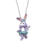 Ожерелье, милый японский мультяшный кролик, подвеска для школьников, простой и элегантный дизайн