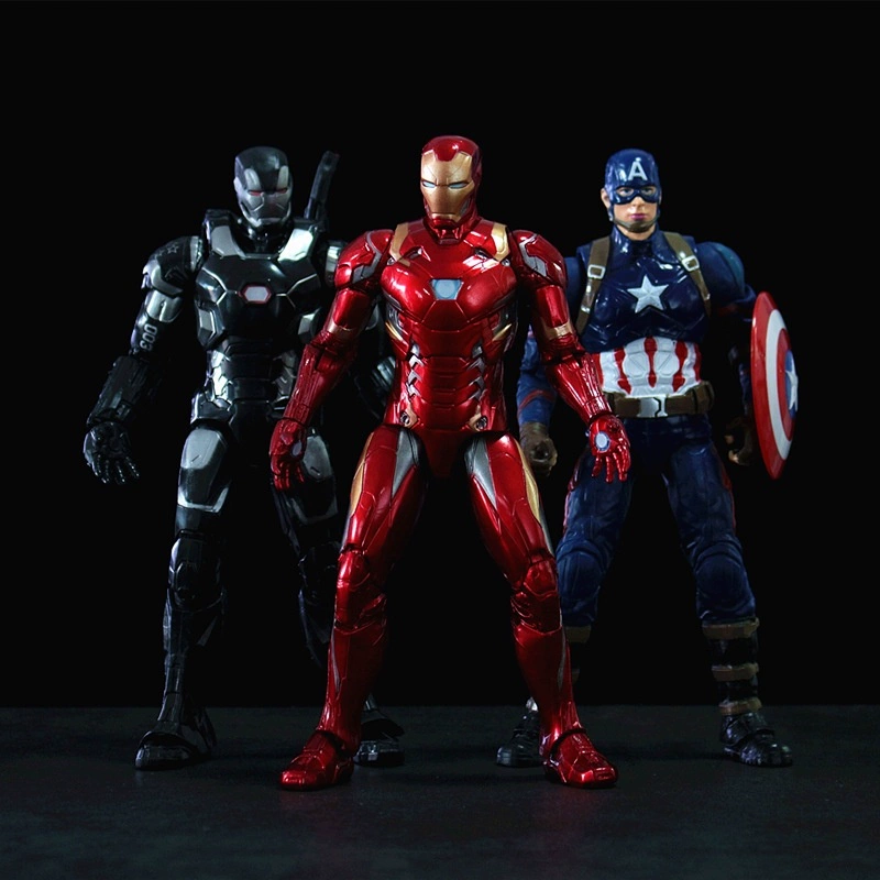 Zhongdong Toys Marvel Avengers 4 Captain America 3 Người Sắt Người nhện Trang trí mô hình Đồ chơi thủ công - Khác