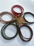Эксклюзивная индивидуальная сумка для рта Gold Pu+цепь 120 см светло -золотой сумки (произвольно пары 5 бесплатная доставка)