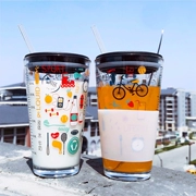 Net red ins scale cup flamingo cup cup sippy cup Phiên bản Hàn Quốc dễ thương sinh viên nước trái cây cốc sữa - Tách