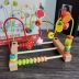 6-12 tháng 1-2-3 năm trẻ tuổi và trẻ em đồ chơi giáo dục xung quanh hạt đính cườm bé trai mầm non xây dựng khối cô gái Đồ chơi bằng gỗ