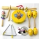 Желтые музыкальные инструменты, комплект, 11 шт