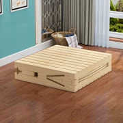 1.5 bảng gỗ lạnh giường gỗ rắn gấp giường bảng mã hóa đa chức năng rộng 60cm nhà với giường gỗ người lớn