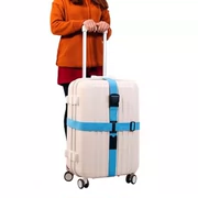 Vali vali hành lý vali có dây đai với trường hợp xe đẩy đóng gói vành đai du lịch nam dày đỏ kiểm tra bó