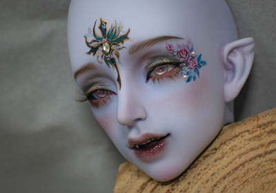 taobao agent Lusheng BJD/SD roll makeup purple muscle Soom Chai County cat brain hole makeup surface display page