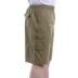 Mùa hè trung niên quần short nam mặc cộng với phân bón XL cha năm quần chất béo quần chất béo lỏng quần lỏng lẻo quần kaki Cực lớn