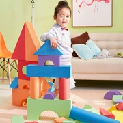 Meiji eva bọt khối xây dựng lớn miếng bọt biển mềm 3-6 tuổi trai và cô gái mẫu giáo câu đố chiến đấu đồ chơi trẻ em