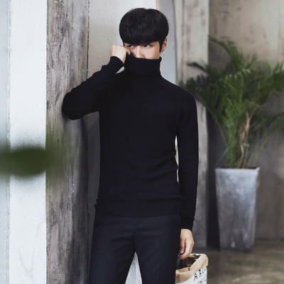 MRCYC nam cao cổ áo len Hàn Quốc Slim cao cổ đáy áo của nam giới thủy triều màu áo len