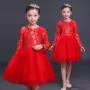 Quần áo trẻ em khác cộng với váy nhung cô gái công chúa mùa đông đầm trẻ em lớn váy ren trình diễn lớn váy lót - Khác quần áo trẻ em hàn quốc