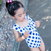 Đồ bơi trẻ em hình tam giác dễ thương cho bé gái 1-2-3 tuổi bé bé 4-5 bé gái kho báu nữ - Bộ đồ bơi của Kid