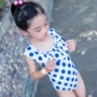 Đồ bơi trẻ em hình tam giác dễ thương cho bé gái 1-2-3 tuổi bé bé 4-5 bé gái kho báu nữ - Bộ đồ bơi của Kid ao boi tre em