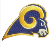 Đội bóng đá Mỹ dán vải thể thao dán băng dính dày NFL St.Louis Rams PATCH - bóng bầu dục