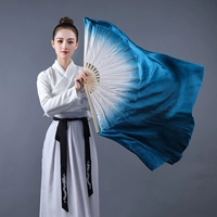 Настоящий шелк большой белый рот чернила синий 31 плавает 30