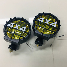Внедорожные огни 4x4越野汽车顶射灯前杠雾灯 6寸圆射灯jeep探照灯 车顶灯一对包装