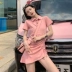 Châu Âu trạm 2019 phụ nữ mới của nhỏ tươi siêu cent minimalism retro cục Sen ngọt váy Bellflower - Váy eo cao Váy eo cao