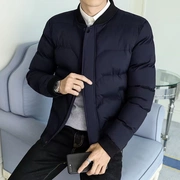 Áo cotton nam mùa đông phiên bản Hàn Quốc xu hướng áo khoác cotton nam ngắn tay áo khoác trẻ trung 2018 - Quần áo độn bông thể thao