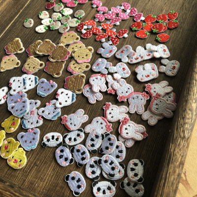 taobao agent DIY doll doll clothes make clothing auxiliary materials cloth stickers cartoon cloth sticker animal cloth stickers 1 yuan 1