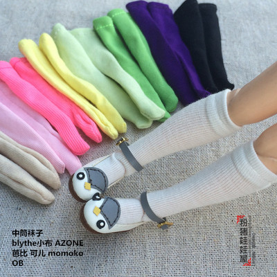 taobao agent [Pink Pig] 6 -point doll Blythe small cloth/momoko/ob/azone candy -colored doll socks