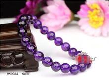 Фэн - шуй натуральный женский национальный стиль бразильский фиолетовый кристалл шарик браслет женский 8 очарование фиолетовые украшения