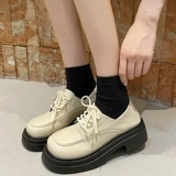 Японская обувь в английском стиле для кожаной обуви на платформе, туфли, в британском стиле, коллекция 2023