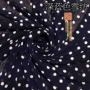 Nhật Bản nhập khẩu màu xanh shuiyu Polka Dot dot voan vải treo dọc mềm chống crepe váy áo vải mạnh - Vải vải tự làm vải thun sọc