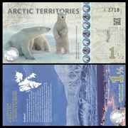 New Arctic 1.5 nhân dân tệ nhựa tiền giấy ngoại tệ đồng tiền ngoại tệ tinh tế nhựa tiền giấy