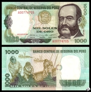 [Americas] thương hiệu mới UNC Peru 1000 nhân dân tệ 1979 phiên bản của nước ngoài tiền giấy tiền xu ngoại tệ