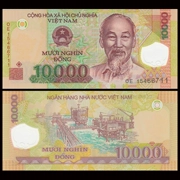 [Asia] Mới UNC Việt Nam 10000 Lá chắn 10.000 Tiền giấy Nhựa Năm Ngẫu nhiên Ngoại tệ Coin