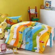 Chăn bông ngủ lõi cotton phù hợp với trẻ em bộ đồ giường 3-6 tuổi trẻ mẫu giáo chăn ba mảnh mùa hè mát mẻ - Bộ đồ giường trẻ em