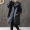 2018 mùa đông mới rộng kích thước lớn áo khoác da PU gió nữ béo mm dài trùm đầu áo khoác da Hàn Quốc áo khoác da thật