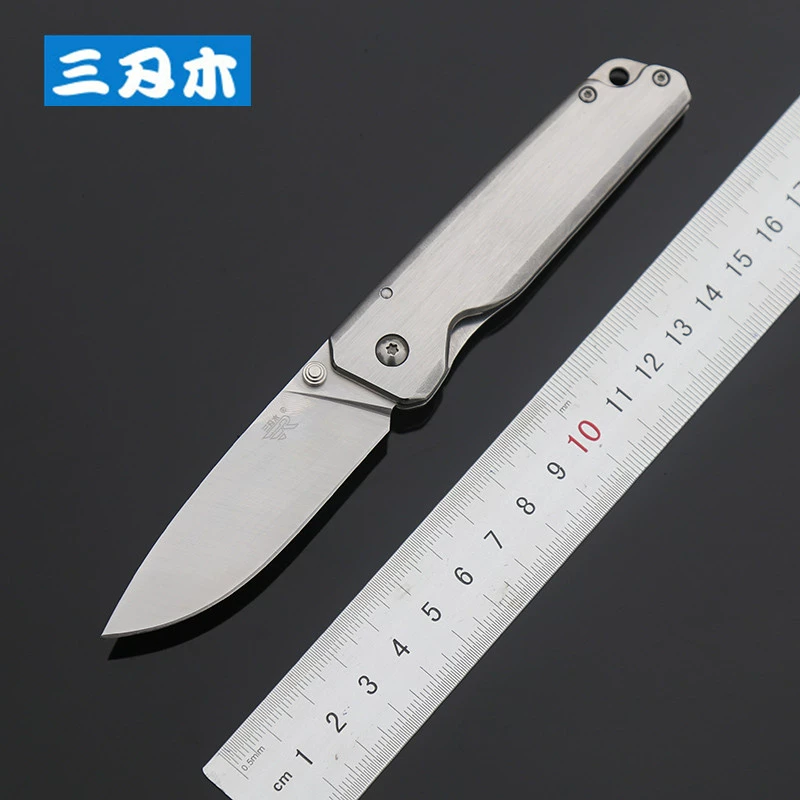 Ba lưỡi dao 7096 ngoài trời gấp dao di động ngoài trời sống sót tự vệ Mini dao cao độ cứng quân sự - Công cụ Knift / công cụ đa mục đích