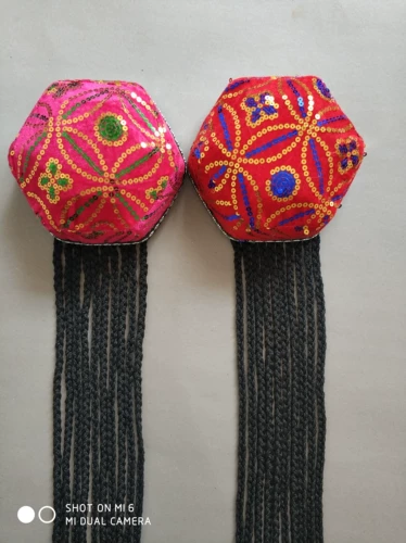 Шестиугольная шапка с косичкой подходит для мужчин и женщин для взрослых, этнический аксессуар для волос в форме цветка