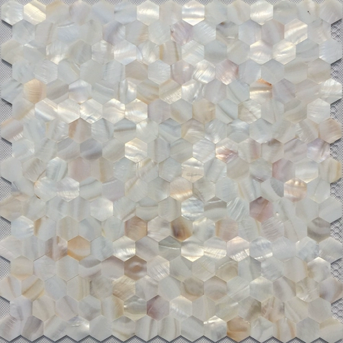 Гексагона натуральная раковина мозаичная плитка плотная фоновая стена крыльца европейская гостиная в ванной комнате головолом