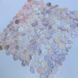 Европейская стиль самоадгезивная натуральная жемчужина белая раковина мозаика мозаика борьба с ванной комнатой