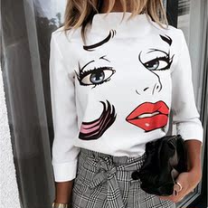 Подгонять одежда Спецодежда/Униформа/бизнес printed pullover shirt