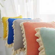 bông nordic đan giải trí flounced bông chăn mền chăn mền với trang trí sofa thảm phần gối bìa - Ném / Chăn