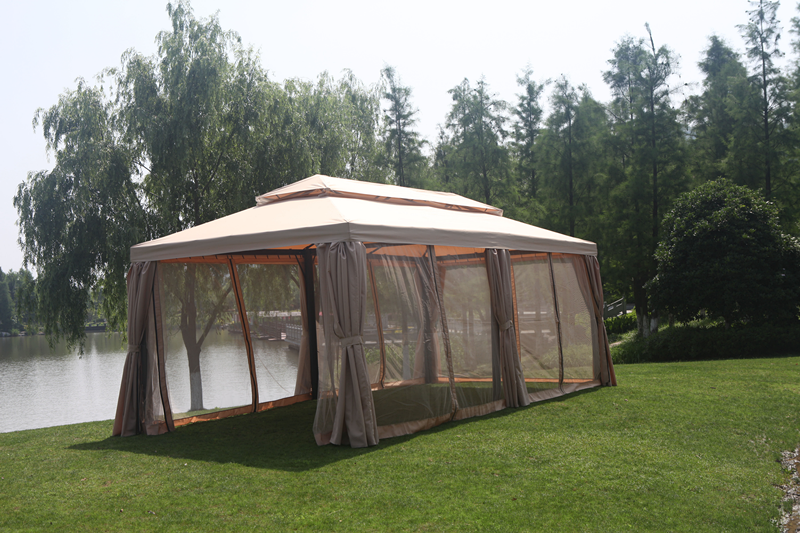 3X6m Luxury Khaki (Including Double Curtain)Rome Tent outdoors pavilion commercial Tent garden villa courtyard Awning outdoor automobile Canopy Wedding