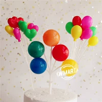 Fondant 裱 hoa bánh sinh nhật cảnh trang trí bánh cảnh trang trí vòng bóng tim bóng vật dụng dcor phòng ngủ