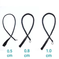 Одноразовые косы черные шириной 1 см длиной около 70 см в длину