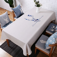 Скандинавский журнальный столик, свежая прямоугольная ткань, из хлопка и льна