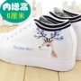 Giày vải đế dày Giày nữ mùa xuân Giày đế thấp Phiên bản Hàn Quốc của giày đế bằng tay nữ Giày trắng nữ - Plimsolls giày thể thao nữ đẹp