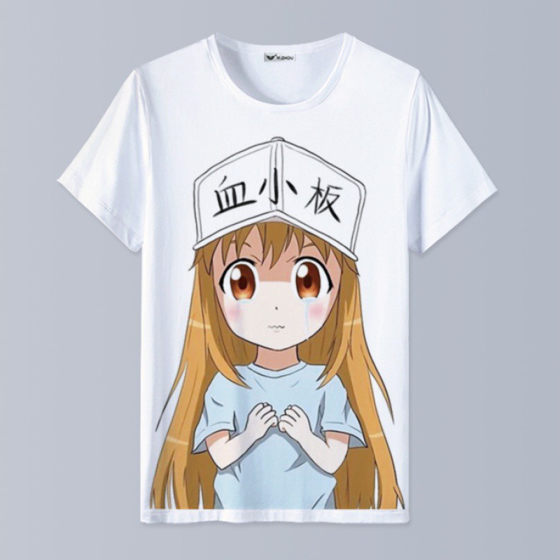 【17】Working cell platelet white blood cell Cells cos clothing clothes quadratic element Animation surrounding Short sleeve T-shirt