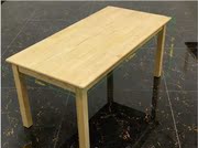 Bàn mẫu giáo gỗ rắn bàn gỗ sồi thông vuông bàn trẻ em đồ chơi trò chơi bàn học sinh bàn ghế Montessori - Nội thất giảng dạy tại trường
