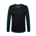 F480. Người đàn ông của chim dài tay áo T-Shirt 86% len 14% Silk Silk Casual Stretch Sweater Áo len