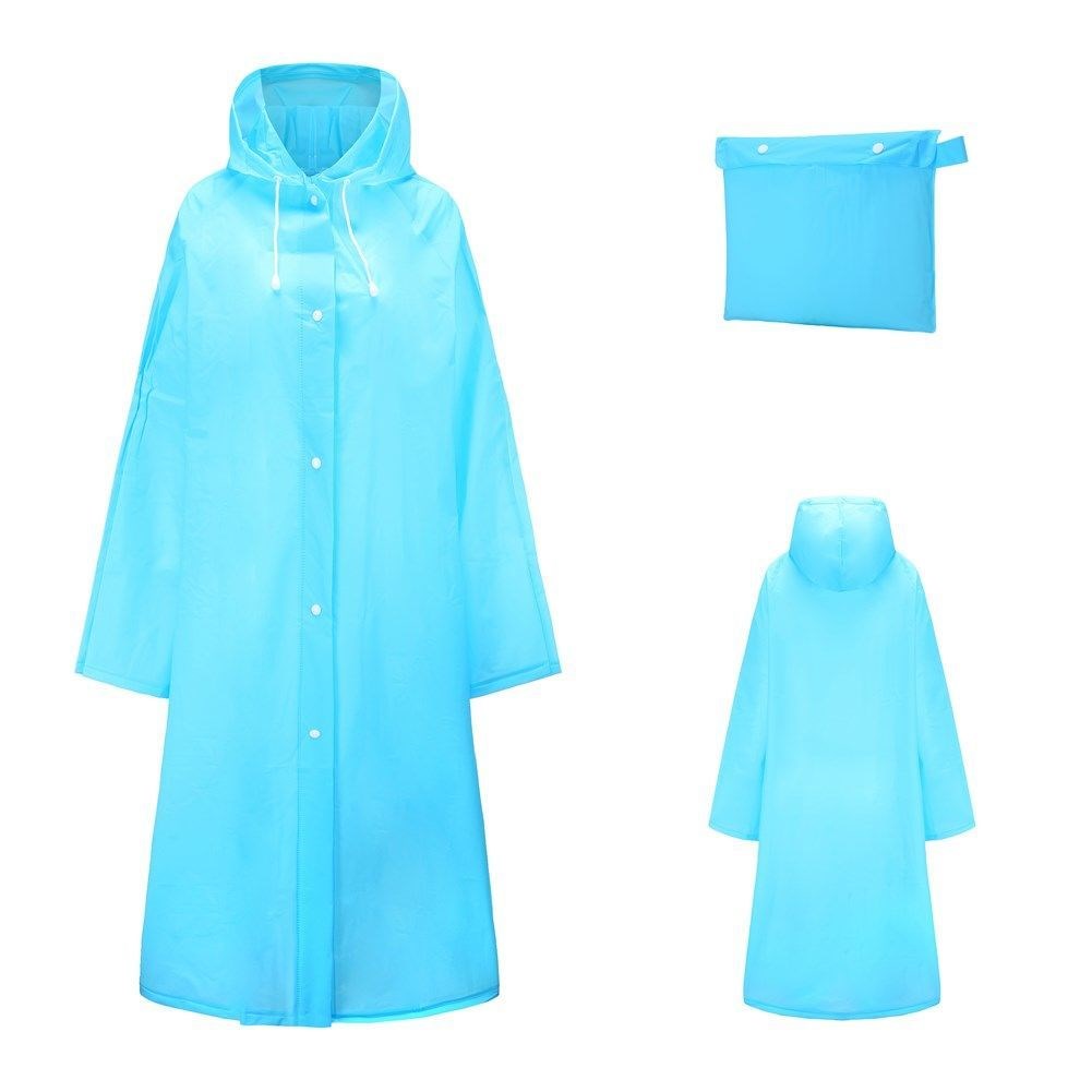 Thickened Translucent Bluemen and women student fashion Storm prevention personality Raincoat EVA environment protection Cycling travel Electric vehicle wrong disposable Poncho