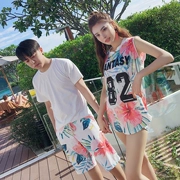 Cặp đôi sinh viên bảo thủ phù hợp với áo tắm đi biển thể thao áo blouse boyshort quần đi biển nam 2018 mới