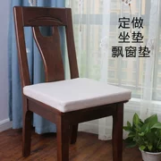 Tùy chỉnh màu rắn bông và vải lanh rắn gỗ ghế đệm ghế ăn đệm gỗ gụ sofa đệm dày xốp cửa sổ đệm tùy chỉnh