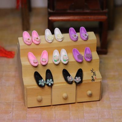 taobao agent Costume doll flower flat shoes 1/6bjd specific Pullip Momoko Xinyi OB27