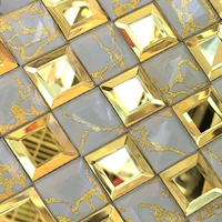 3*3 Золотое зеркало+золотая нить белого нижнего дна