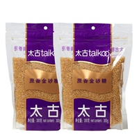 [2 мешки] Тремовый тростник Taikoo Ароматный золотой гранулированный сахар (сырой сахароза красный сахар) 300 г приправы кофе и приготовление пищи